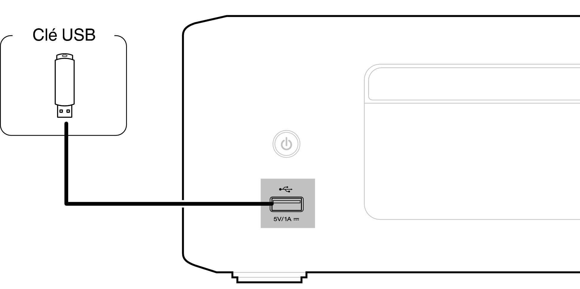Conne USB front RCDN12